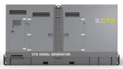 Дизельный генератор CTG 330WE в кожухе с АВР